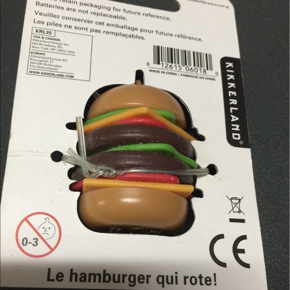 BNWT Burping burger keychain keyring toy - Picture 3 of 3